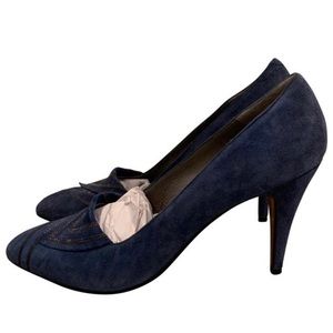 Bally Suade Navy 4” Heels Size 9.5 Slim